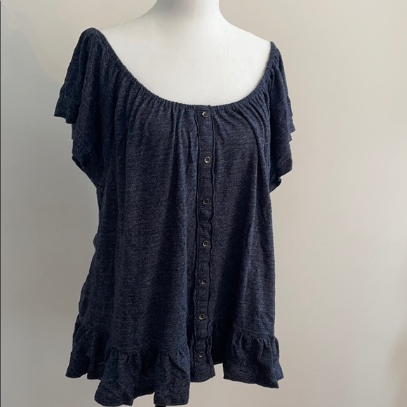 Lucky Brand Off-Shoulder Top - Picture 1 of 6